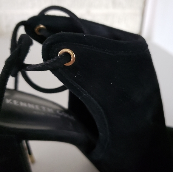 Kenneth Cole Delila Suede Lace-Up Mules - Picture 5 of 7